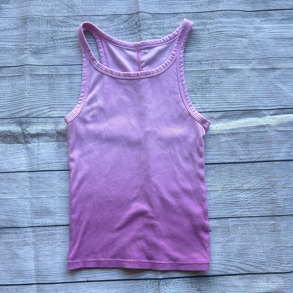 Aerie ombre, purple ribbed, tank top size small